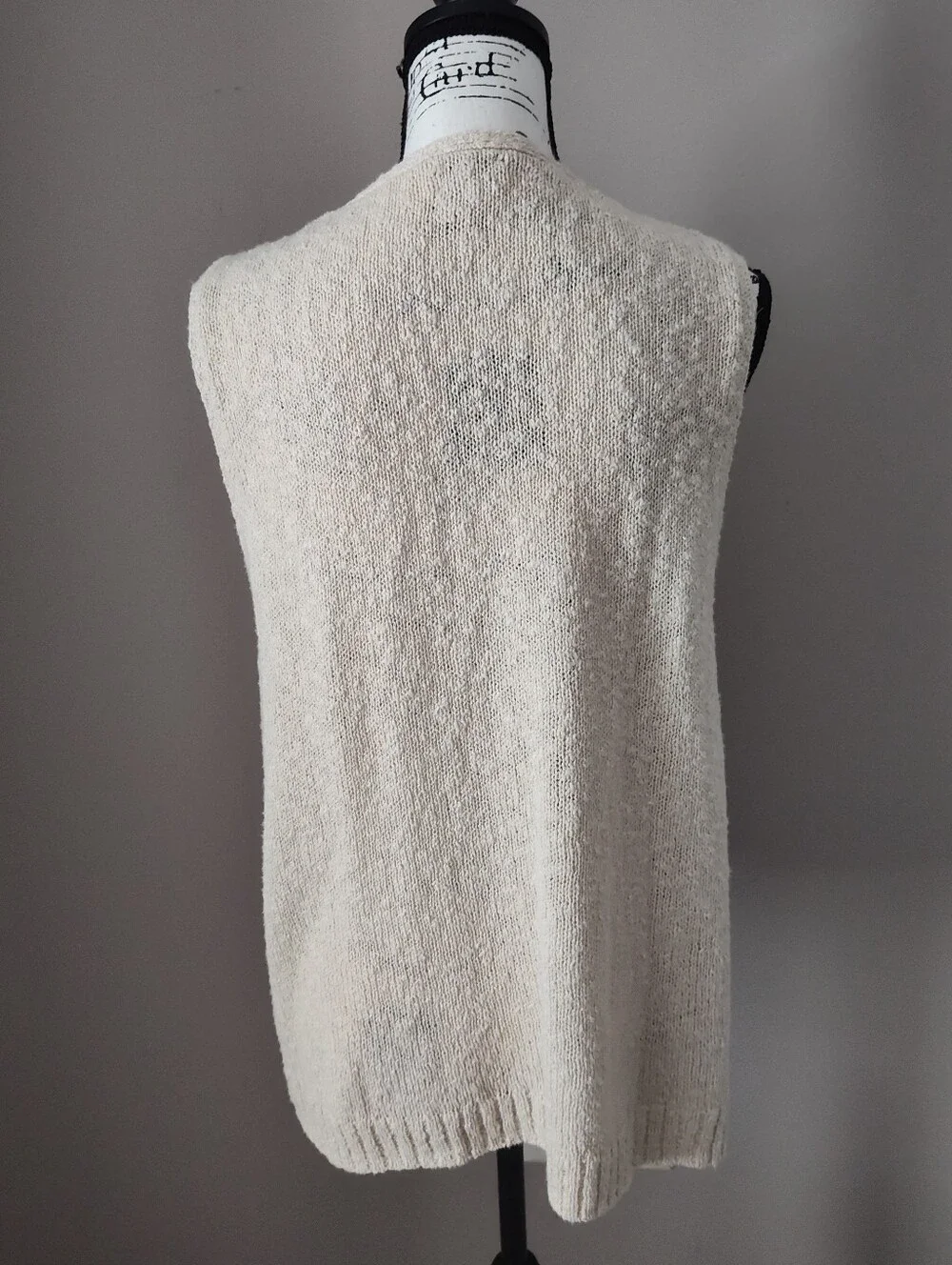 J. Crew Cream V-Neck Beach Sweater Tank